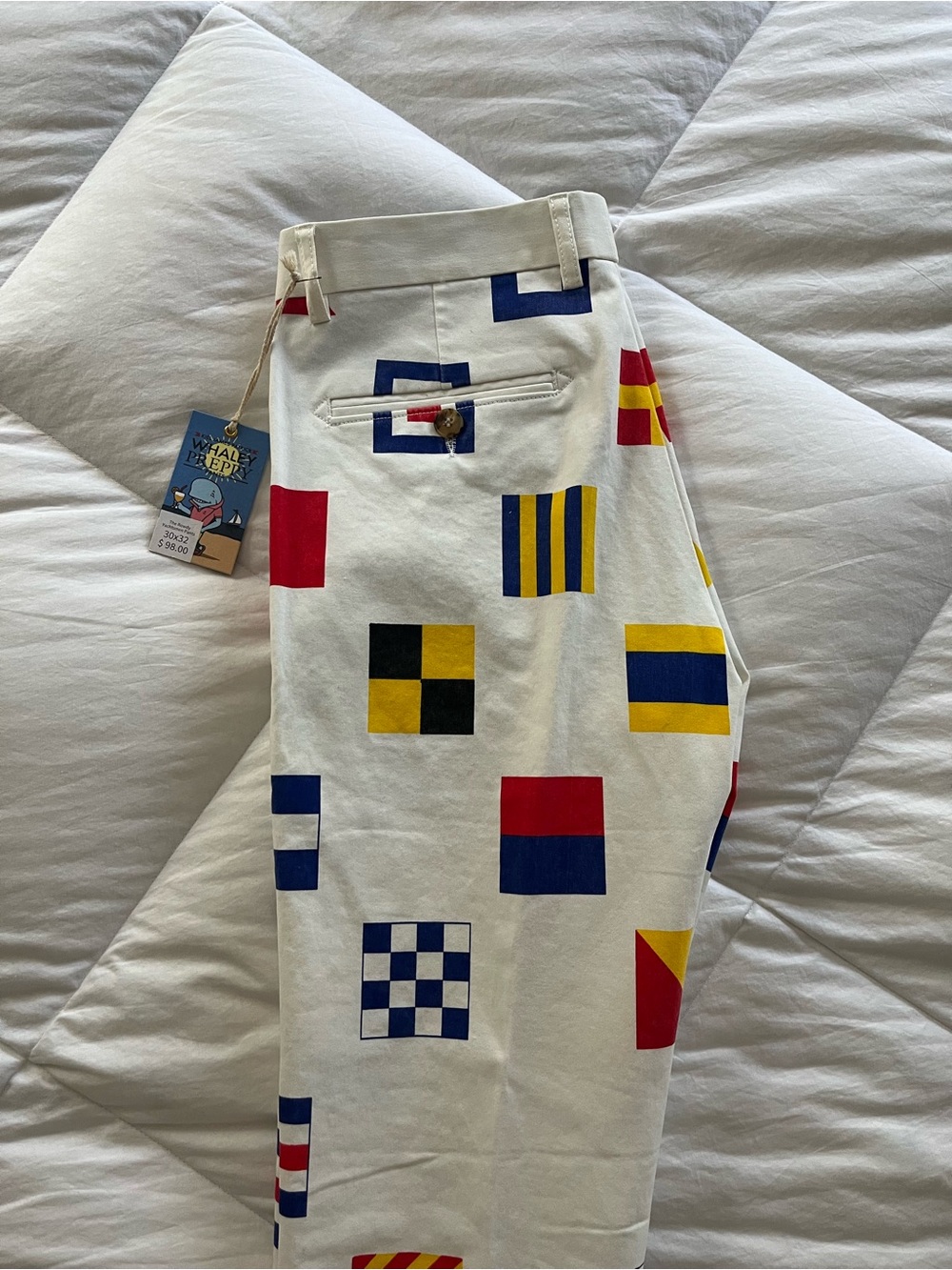 Kiel James Patrick Whaley Preppy Pants “ Rowdy Yachtsmen” pattern - Picture 11 of 14